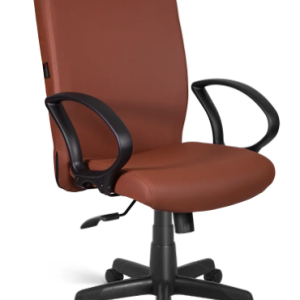 Cadeira Capri Presidente, com Braço Fixo, Base Relax Giratória