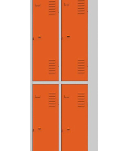 Locker 4 Portas Grandes com Fechadura Colorido (GRF4)